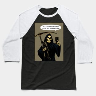 Grim Reaper selfie supernatural Baseball T-Shirt